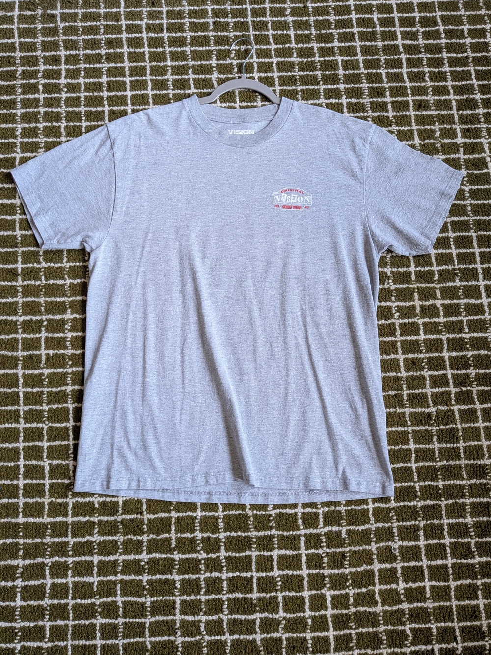 Vision Street Wear Heather Gray Men’s Crew Neck T-Shirt